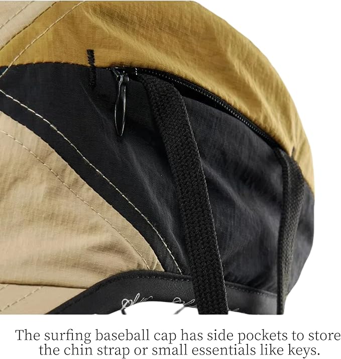 Vintage American-Style Sports Sunscreen Baseball Cap,Outdoor Camping Sunshade Waterproof and Non-Slip Surfing Hat Water Sport