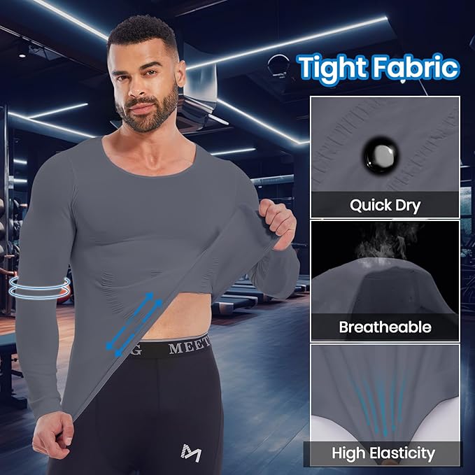 Gynecomastia Compression Shirt Men, Slimming Undershirt Compression Tank Top Mens Shapewear Body Shaper