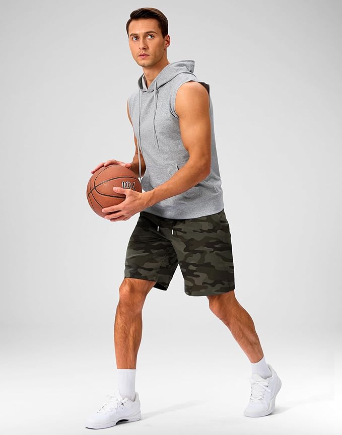 Men's Running Shorts with Zipper Pockets 9 Inch/ 7 Inch / 5 Inch Lightweight Quick Dry Gym Workout Athletic Shorts for Men