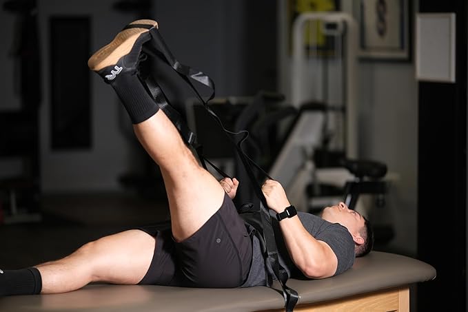 Pure PT Stretching Strap – Physical Therapist-Approved yoga straps for stretching | Premium Stretch Strap with 10 Loops for Yoga, Rehab, Injury Recovery & Flexibility, Expert Workouts Included