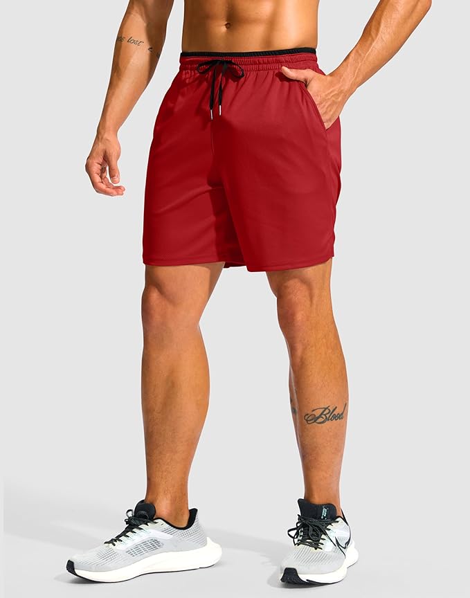 G Gradual Men's Running Athletic Shorts with Zipper Pocket 5"/ 7" Lightweight Quick Dry Gym Workout Shorts for Tennis Active