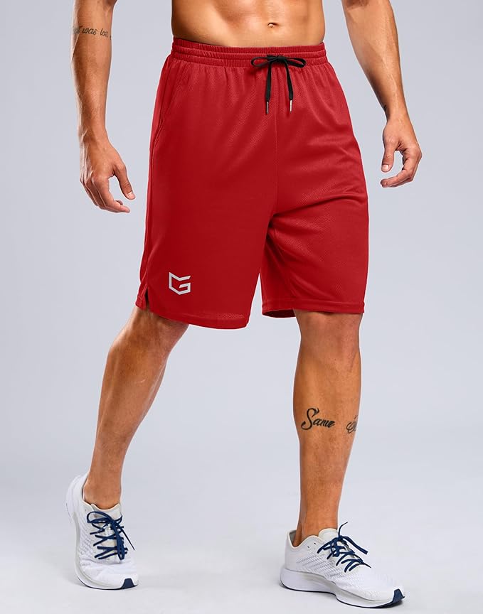 G Gradual Men's Athletic Workout Shorts with Pockets 5"/7"/9" Lightweight Quick Dry Gym Basketball Running Shorts for Men
