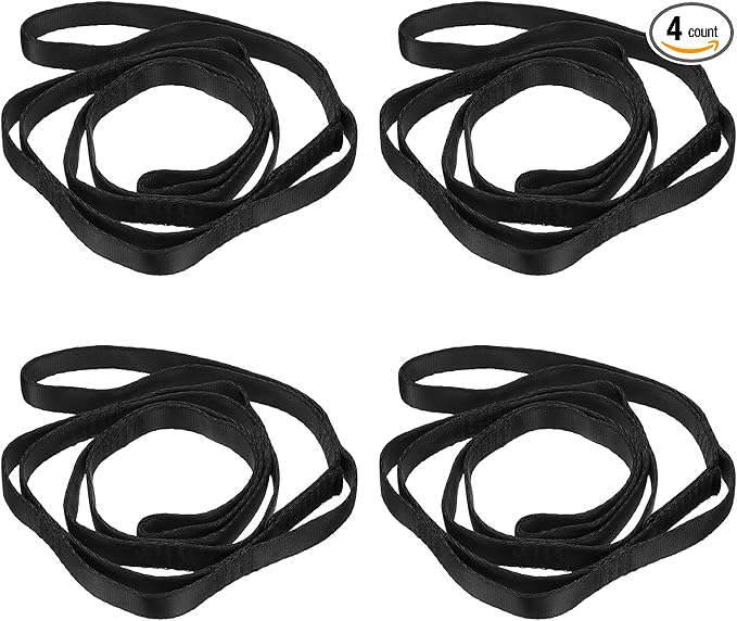 PATIKIL Daisy Chain Straps, Strong Climbing Strap Adjustable Nylon Chain Sling with Loops for Aerial Yoga Hammock Swing