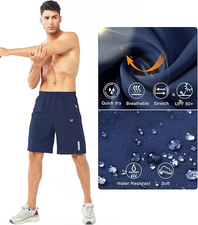 NORTHYARD Men's Athletic Running Shorts Quick Dry Workout Shorts 7"/ 5"/ 9" Lightweight Sports Gym Basketball Tennis Hiking