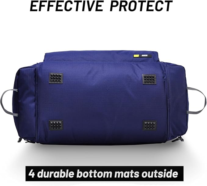 MIER Large Duffel Bag Men's Gym Bag with Shoe Compartment, 60L