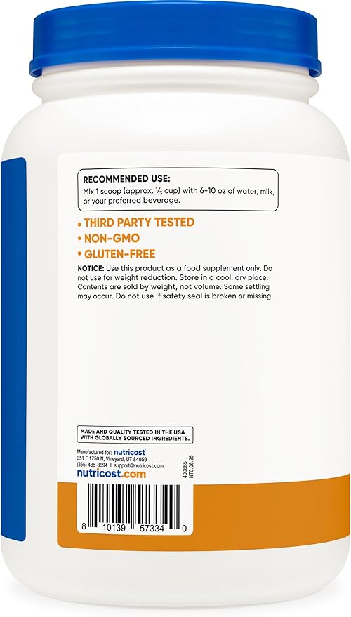 Nutricost Whey Protein Isolate (Salted Caramel) 2LBS