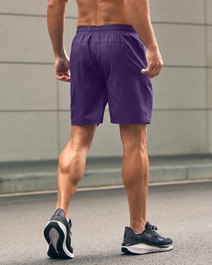 G Gradual Men's Athletic Running Shorts with Zipper Pockets Quick Dry 7"/ 5"/ 9" Workout Gym Shorts for Basketball Hiking