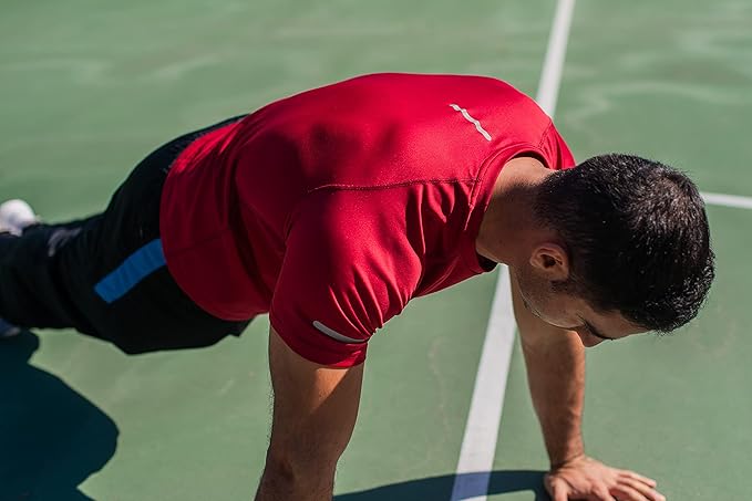 frueo Men's 1/3 Pack Workout Shirts Quick Dry Moisture Wicking Short Sleeve Mesh Athletic T-Shirts