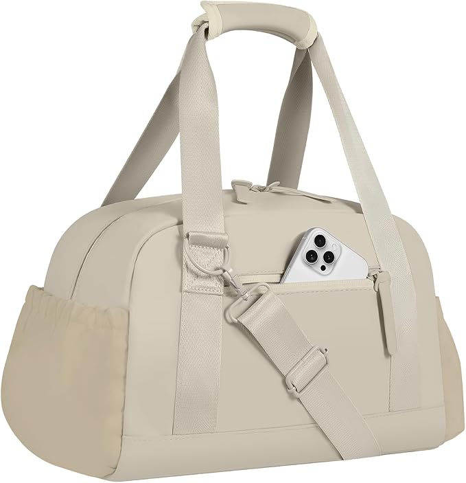 Small Gym Bag 14 inch for Women & Men Mini Gym Duffel Bag with Wet Compartment Waterproof Travel Duffle Bag for Sports Workout Dance