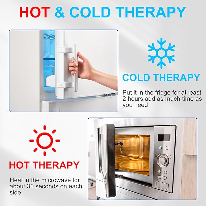 Reusable Ice Gel Pack for Injuries, Soft Cold Pack Ice Wrap Hot Cold Compress Alleviate Inflammation Joint Pain Muscle Soreness, Flexible & Adjustable for Shoulder Elbow Foot Ankle Knee Wrist Leg Neck