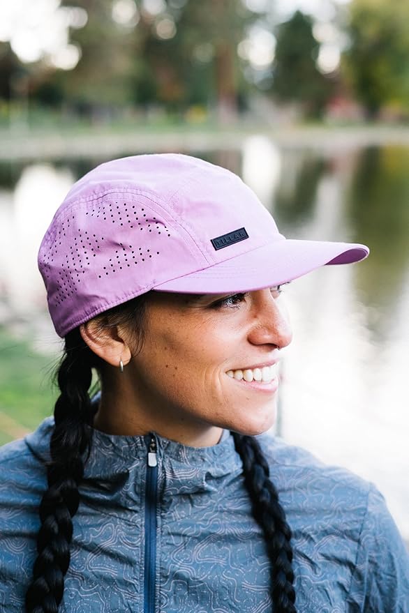 Tillak Vista Hat, Lightweight Nylon 5 Panel Cap with Snap Closure and Laser-Cut Ventilation