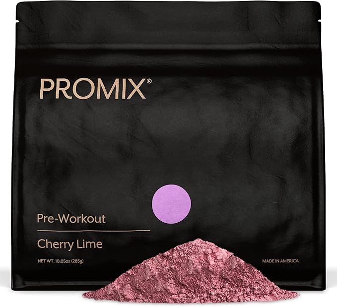 ProMix Nutrition Pre-Workout Powder, Cherry Lime - Maximize Focus & Performance - Helps Muscle Gain, Endurance - Vitamin B12, Caffeine, Beta-Alanine & L-Tyrsosine - 30 Servings (Pack of 1)