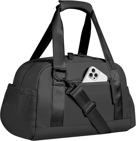 Small Gym Bag 14 inch for Women & Men Mini Gym Duffel Bag with Wet Compartment Waterproof Travel Duffle Bag for Sports Workout Dance