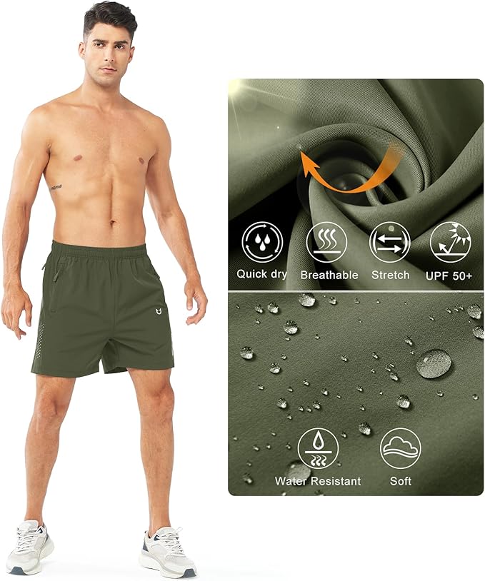 NORTHYARD Men's Athletic Running Shorts Quick Dry Workout Shorts 7"/ 5"/ 9" Lightweight Sports Gym Basketball Tennis Hiking