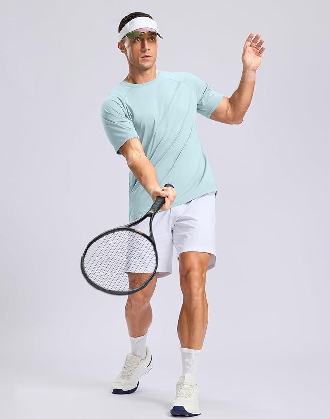 G Gradual Men's Workout Athletic T-Shirts Moisture Wicking Cooling Running Shirts Short Sleeve Performance Tee for Gym Tennis