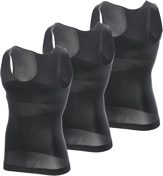 Gynecomastia Compression Shirt Men, Slimming Undershirt Compression Tank Top Mens Shapewear Body Shaper