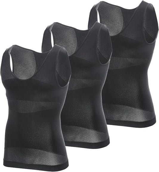 Gynecomastia Compression Shirt Men, Slimming Undershirt Compression Tank Top Mens Shapewear Body Shaper