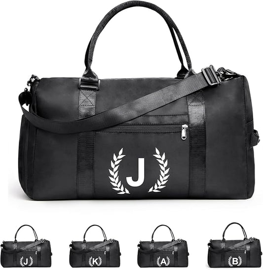 Gym Bag for Women & Men, Fitness Workout Sports Travel Duffle Bag with Wet Pocket & Shoes Compartment, Great Present for Gym Lovers