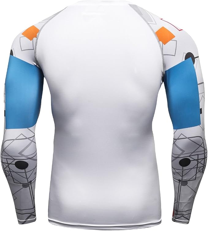 Men's Soft Slim Long Sleeve Dry-Fit Compression Gym Trainning Shirt