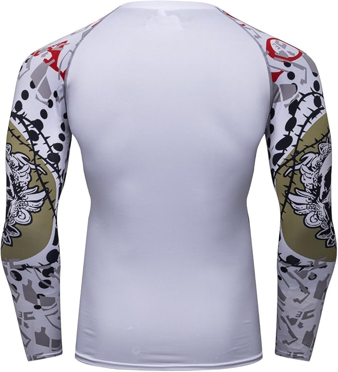 Men's Soft Slim Long Sleeve Dry-Fit Compression Gym Trainning Shirt