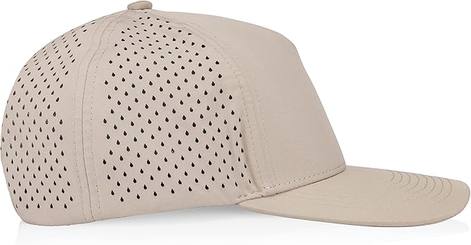 Gilbert Performance Snapback Hat | 5 Panel Blank Cap for Men & Women | Breathable & Lightweight | Curved Bill