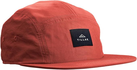 Tillak Wallowa Camp Hat, Lightweight Nylon 5 Panel Cap with Snap Closure