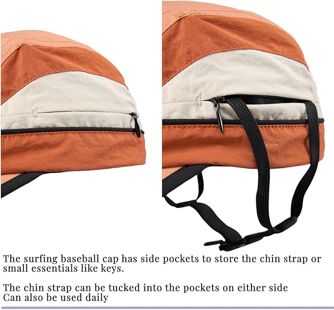 Vintage American-Style Sports Sunscreen Baseball Cap,Outdoor Camping Sunshade Waterproof and Non-Slip Surfing Hat Water Sport