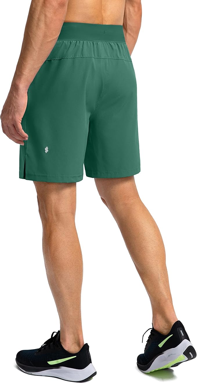 Men's Running Shorts with Zipper Pockets 9 Inch/ 7 Inch / 5 Inch Lightweight Quick Dry Gym Workout Athletic Shorts for Men