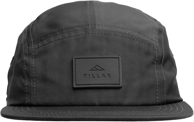 Tillak Wallowa Kodra Hat, Lightweight Oxford Nylon 5 Panel Cap with Snap Closure