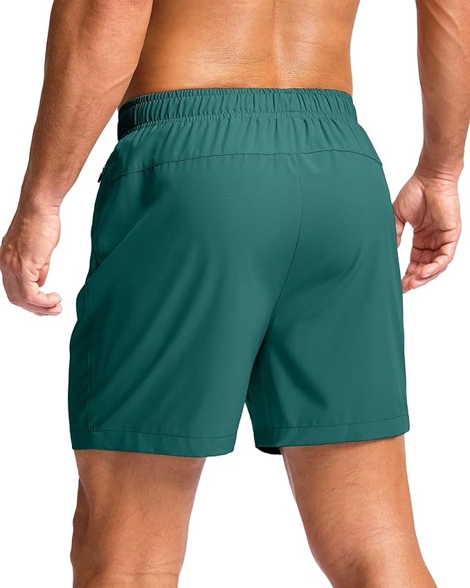 G Gradual Men's Athletic Running Shorts with Zipper Pockets Quick Dry 7"/ 5"/ 9" Workout Gym Shorts for Basketball Hiking