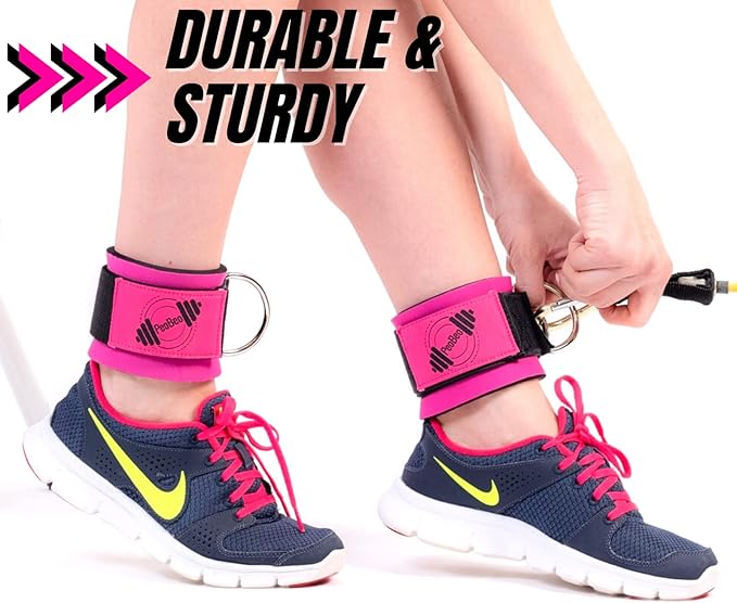 PeoBeo Ankle Strap for Cable Machine Attachments for Gym Ankle Straps for Cable Machines Straps Foot Straps for Cable Machine Attachment Glute Machine Gym Accessories for Women