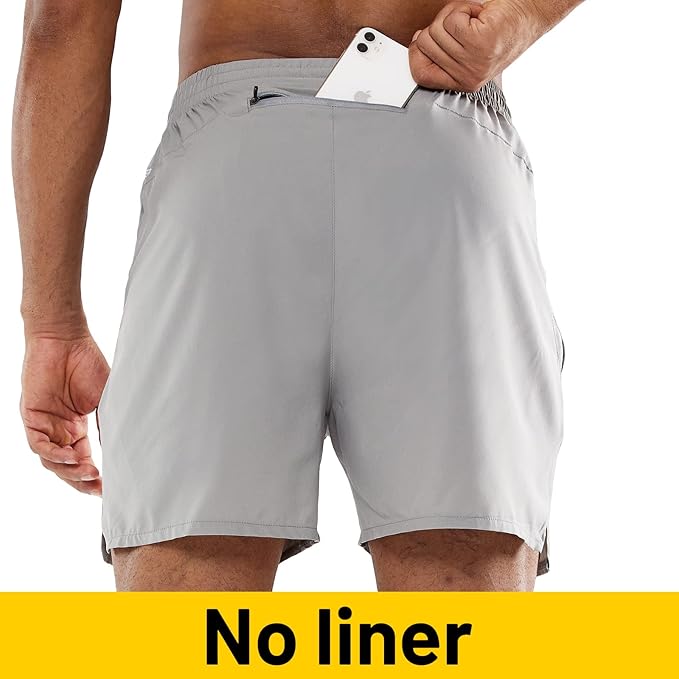 MIER Men's Workout Running Shorts Quick Dry Active 5 Inches Shorts with Pockets, Lightweight, Breathable