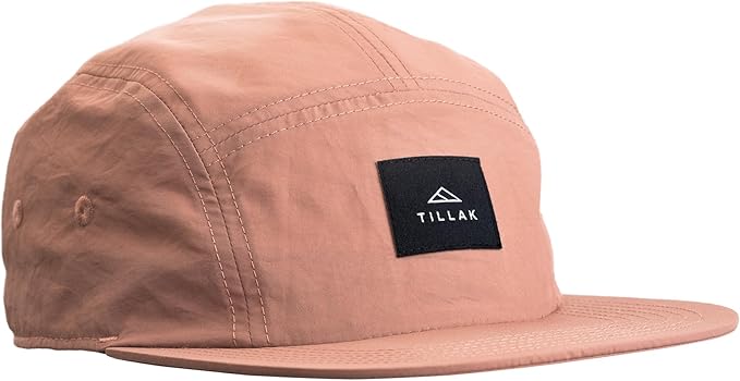 Tillak Wallowa Camp Hat, Lightweight Nylon 5 Panel Cap with Snap Closure