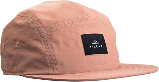 Tillak Wallowa Camp Hat, Lightweight Nylon 5 Panel Cap with Snap Closure