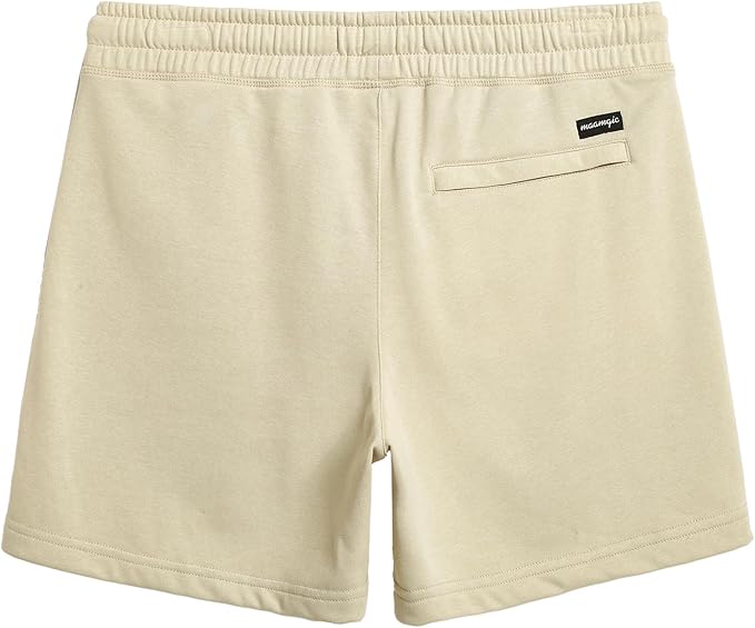 maamgic Mens Athletic Gym Shorts 5.5" Elastic Waist Casual Pajama Pocket Jogger Men Workout Short Pants