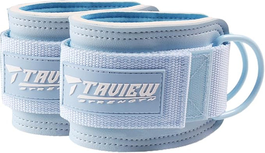 TAVIEW Ankle Straps Cable Machine Attachment for Gym - Cable Kickback Ankle Straps - Padded Ankle Cuffs for Glute Kickbacks and Leg Workouts