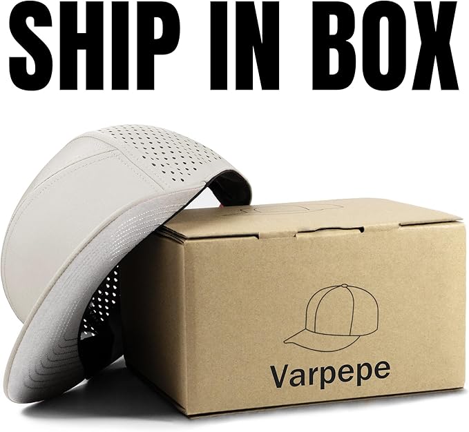 Performance Snapback Hats for Men Women,Flat Bill Cap,Golf,Running,Workout