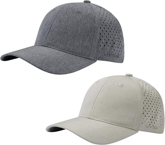 UPF 50+ Performance Water Resistant Baseball Cap Lightweight Breathable Hat Golf Running Boat Hiking for Men Women