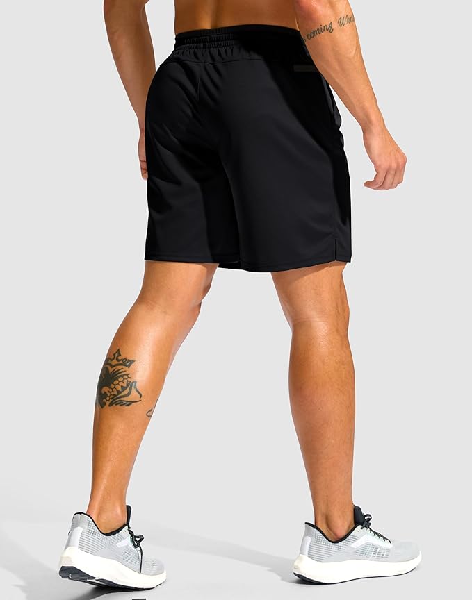 G Gradual Men's Running Athletic Shorts with Zipper Pocket 5"/ 7" Lightweight Quick Dry Gym Workout Shorts for Tennis Active
