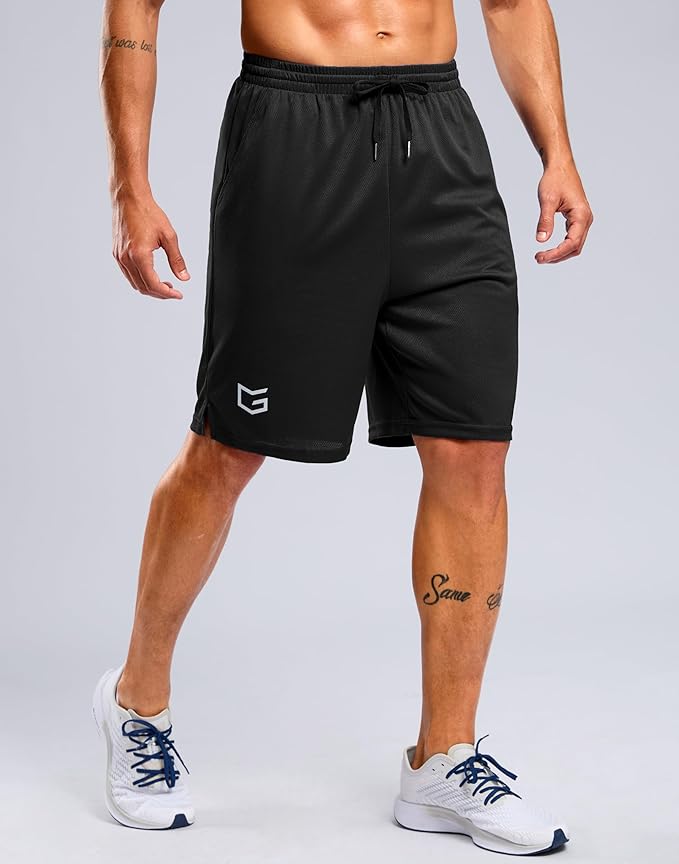G Gradual Men's Athletic Workout Shorts with Pockets 5"/7"/9" Lightweight Quick Dry Gym Basketball Running Shorts for Men