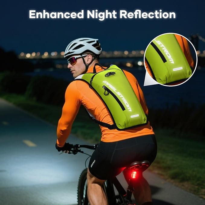 Maelstrom Running Hydration Vest, Hiking Backpack with 2L Water Bladder for Cycling Rave for Men Women