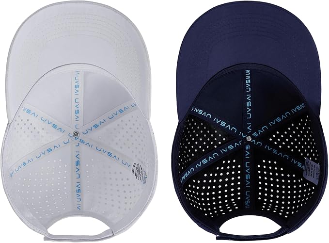 UPF 50+ Performance Water Resistant Baseball Cap Lightweight Breathable Hat Golf Running Boat Hiking for Men Women