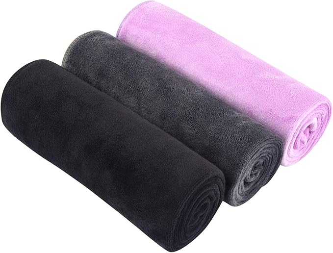 SINLAND Microfiber Gym Towels Sports Fitness Workout Sweat Towel Super Soft and Absorbent 3 Pack 16 Inch X 32 Inch