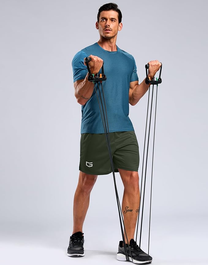 G Gradual Men's Athletic Workout Shorts with Pockets 5"/7"/9" Lightweight Quick Dry Gym Basketball Running Shorts for Men