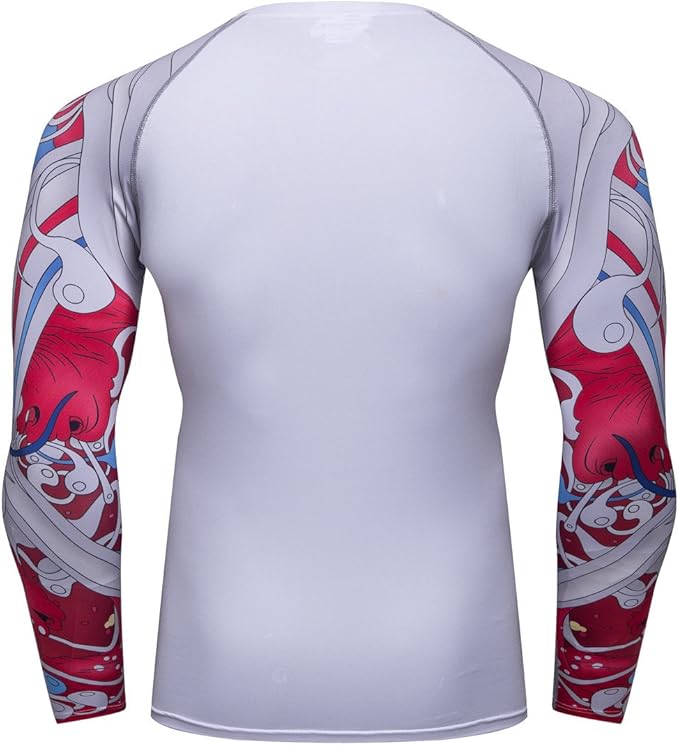 Men's Soft Slim Long Sleeve Dry-Fit Compression Gym Trainning Shirt