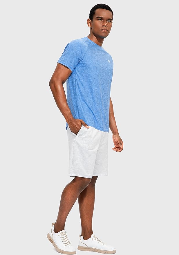 G Gradual Men's Workout Quick Dry T-Shirts Short Sleeve Lightweight Cooling Gym Shirts Tee for Running, Beach, Hiking