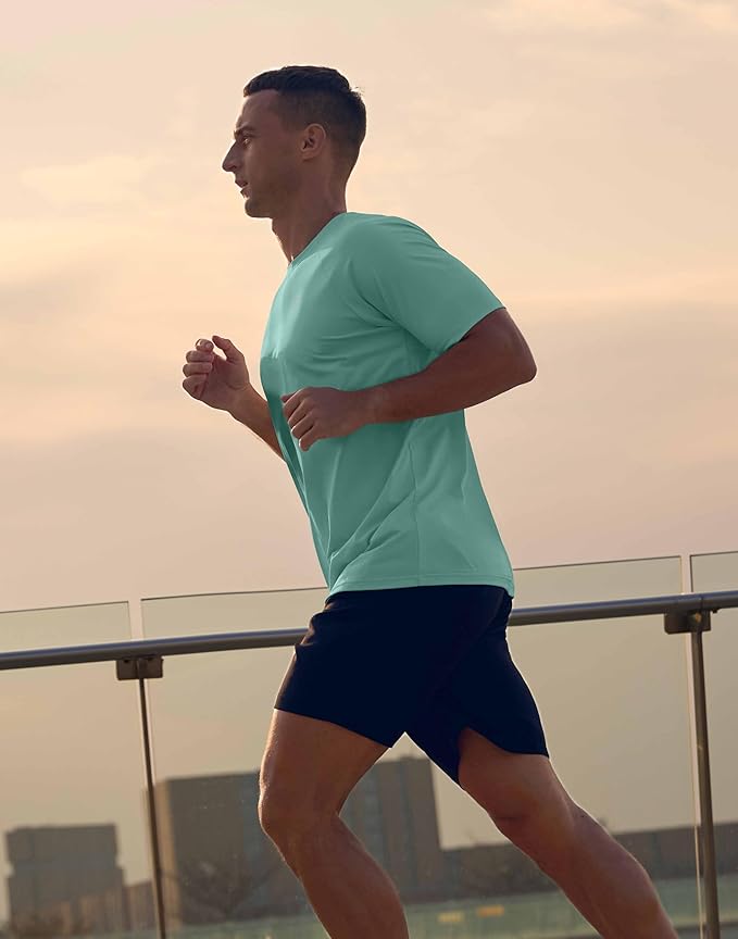 G Gradual Men's Workout Athletic T-Shirts Moisture Wicking Cooling Running Shirts Short Sleeve Performance Tee for Gym Tennis