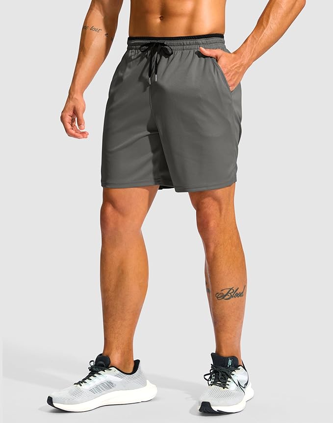 G Gradual Men's Running Athletic Shorts with Zipper Pocket 5"/ 7" Lightweight Quick Dry Gym Workout Shorts for Tennis Active
