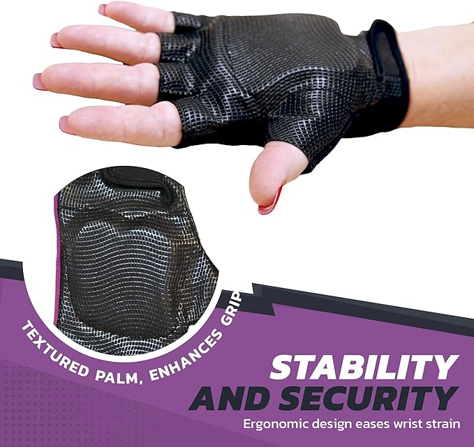 Fitness Gloves for Women & Men with Wrist Support, Workout & Strength Training Gloves, Gym Accessories for Ladies/Men, & Weight Lifting Gloves