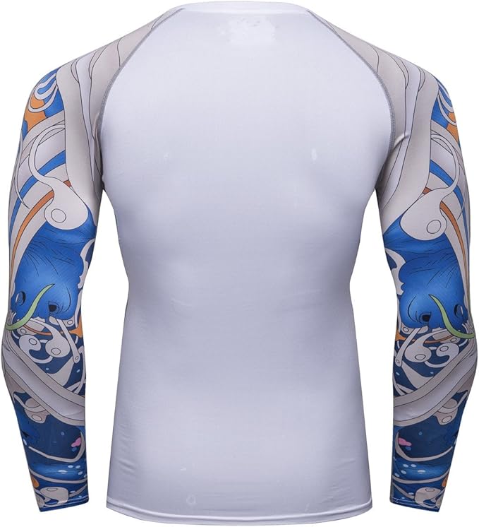 Men's Soft Slim Long Sleeve Dry-Fit Compression Gym Trainning Shirt